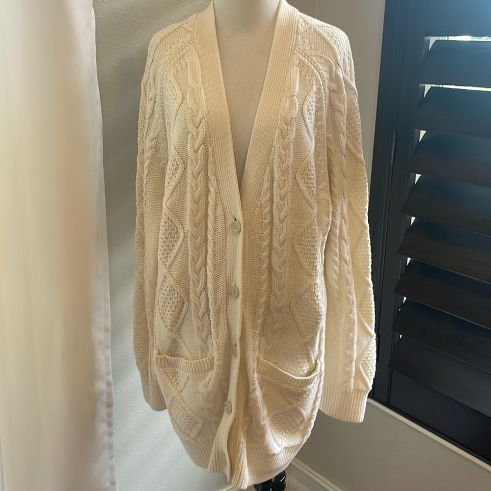 Wilfred long cardigan sweater